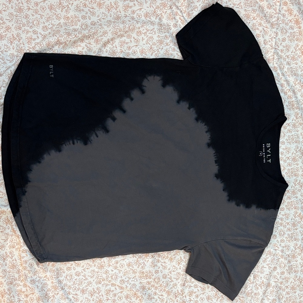BYLT Basics Black and Gray Short Sleeve Tee